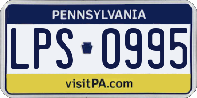 PA license plate LPS0995