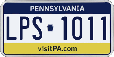 PA license plate LPS1011