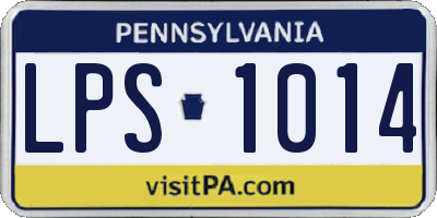 PA license plate LPS1014