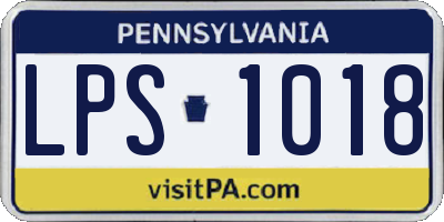 PA license plate LPS1018