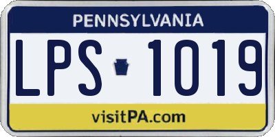 PA license plate LPS1019