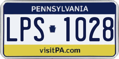 PA license plate LPS1028