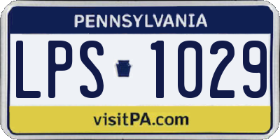 PA license plate LPS1029