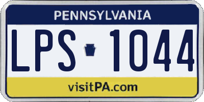 PA license plate LPS1044