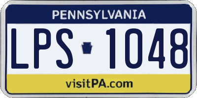 PA license plate LPS1048