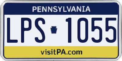 PA license plate LPS1055