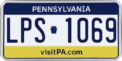 PA license plate LPS1069