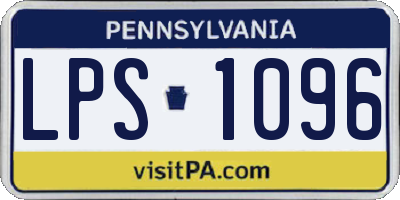 PA license plate LPS1096