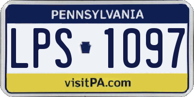 PA license plate LPS1097