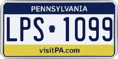 PA license plate LPS1099