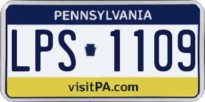 PA license plate LPS1109