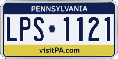 PA license plate LPS1121