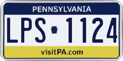 PA license plate LPS1124