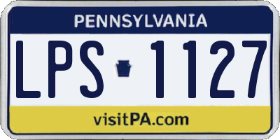 PA license plate LPS1127