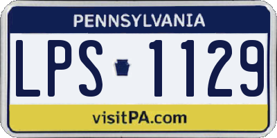 PA license plate LPS1129