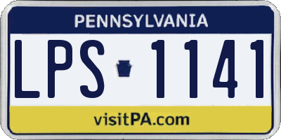PA license plate LPS1141