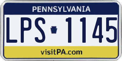 PA license plate LPS1145