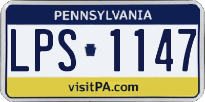 PA license plate LPS1147
