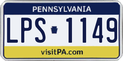 PA license plate LPS1149
