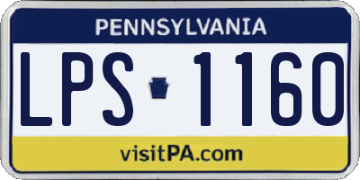 PA license plate LPS1160