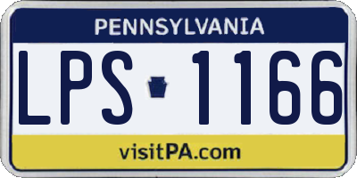 PA license plate LPS1166