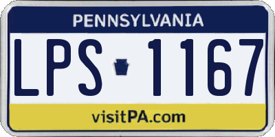 PA license plate LPS1167
