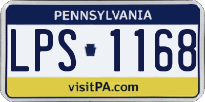 PA license plate LPS1168