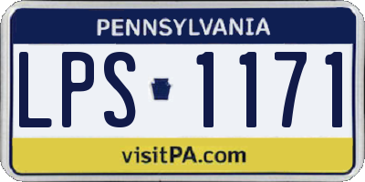PA license plate LPS1171