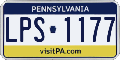 PA license plate LPS1177