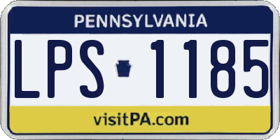 PA license plate LPS1185