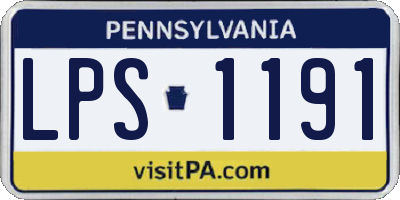 PA license plate LPS1191