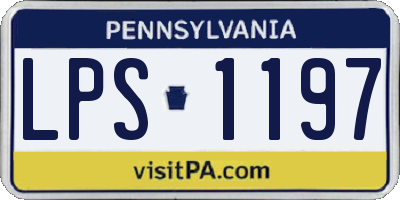PA license plate LPS1197