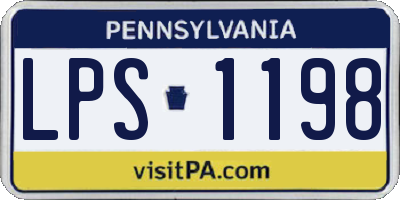 PA license plate LPS1198