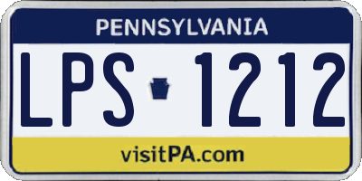 PA license plate LPS1212