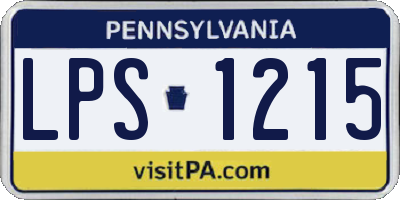 PA license plate LPS1215