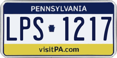 PA license plate LPS1217