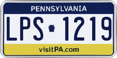 PA license plate LPS1219