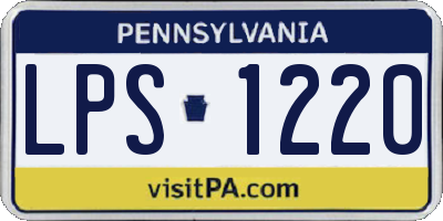 PA license plate LPS1220