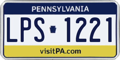 PA license plate LPS1221