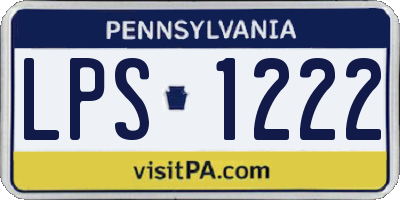 PA license plate LPS1222