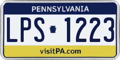 PA license plate LPS1223