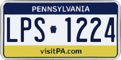 PA license plate LPS1224
