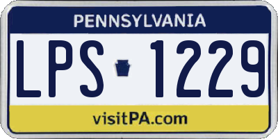 PA license plate LPS1229