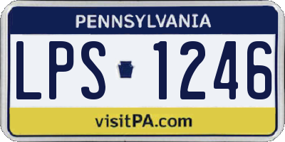 PA license plate LPS1246