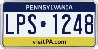 PA license plate LPS1248