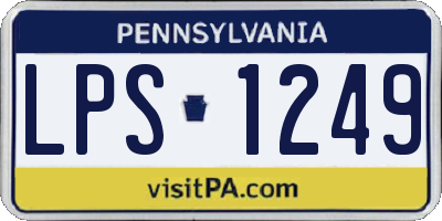 PA license plate LPS1249