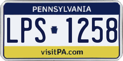 PA license plate LPS1258