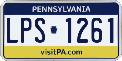 PA license plate LPS1261