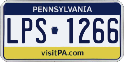 PA license plate LPS1266