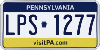 PA license plate LPS1277